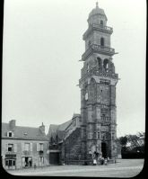 plaque de verre photographique ; Landerneau : église Saint-Thomas-de-Cantorbéry