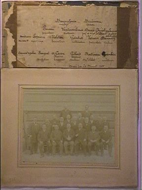 Photographie-Groupe de conseillers municipaux en 1901