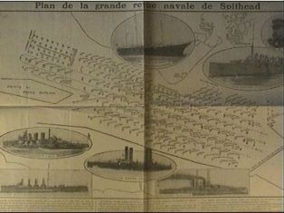 Plan de la grande revue navale de Spithead.