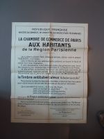 La Chambre du commerce de Paris aux habitants de la Régio...