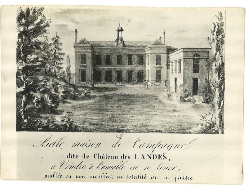 Belle maison de Campagne dite le Château des Landes à Vendre à l'amiable ou à louer meublée ou non meublée, en totalité ou en partie (Titre fictif)