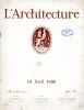 L'architecture, du 10 avril 1926, Le groupe scolaire de l...