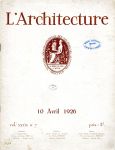 L'architecture, du 10 avril 1926, Le groupe scolaire de l...