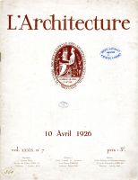L'architecture, du 10 avril 1926, Le groupe scolaire de l...