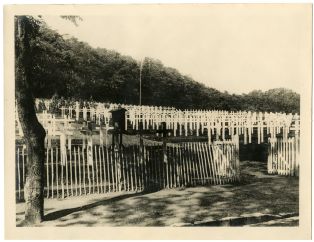 Le cimetière américain en 1919