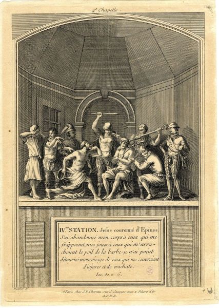 IVe station : Jesus couronné d’épines (Représentation des neuf Chapelles et Stations du Mont Valérien)