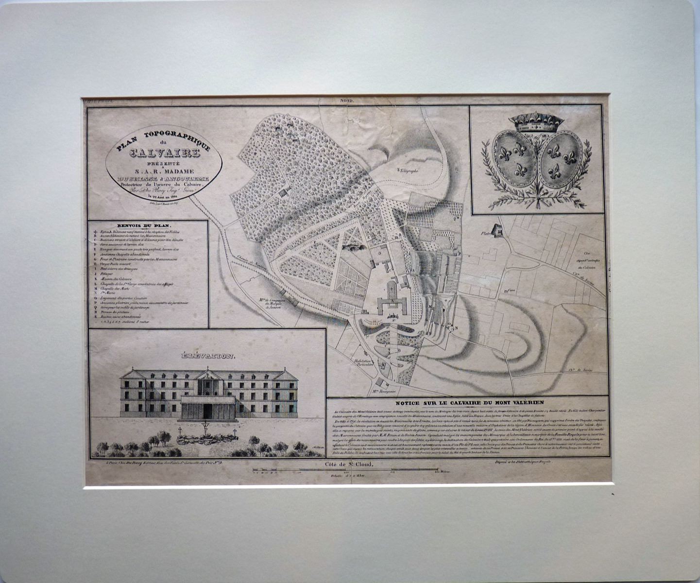 Plan topographique du calvaire présenté à S. A. R. Madame Duchesse d'Angoulème