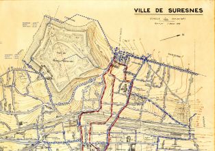 Ville de Suresnes (plan du 1 janvier 1962)