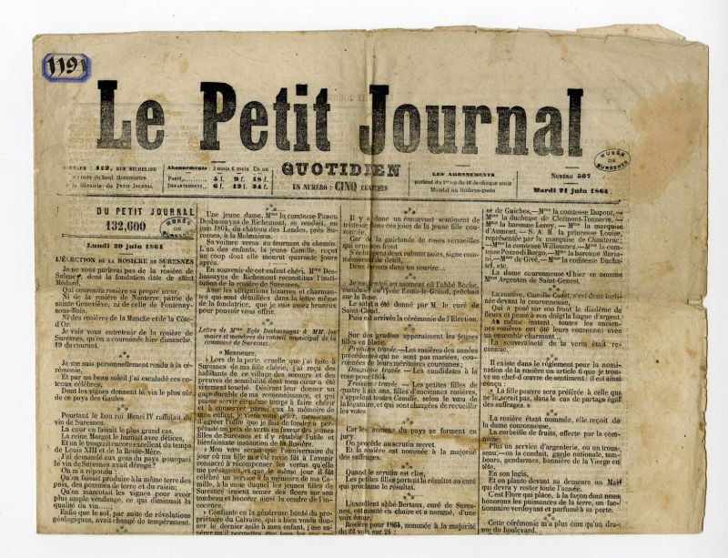 Election de la rosière de Suresnes dans "Le Petit Journal"