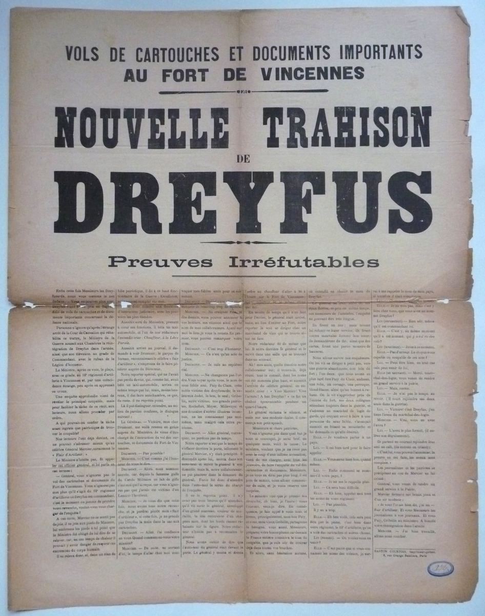 Nouvelle trahison de Dreyfus