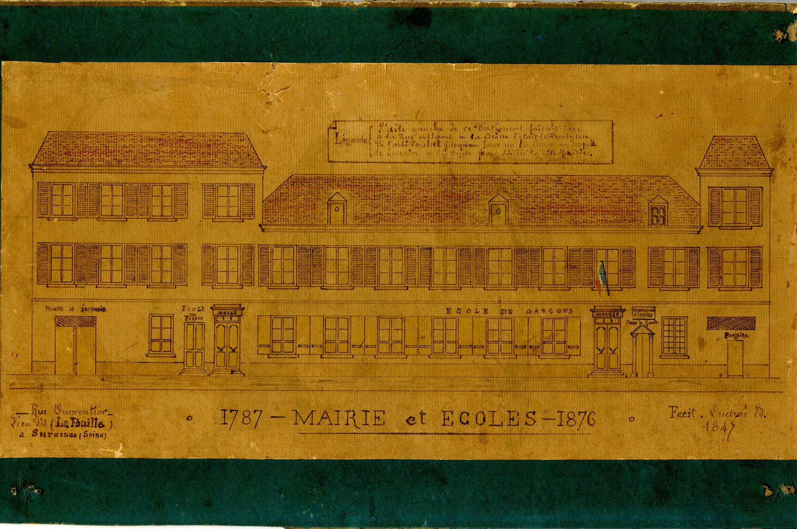 Mairie et Ecoles - 1787-1876