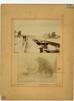 La grande écluse en 1887 ; le quai de Suresnes pris de l'...
