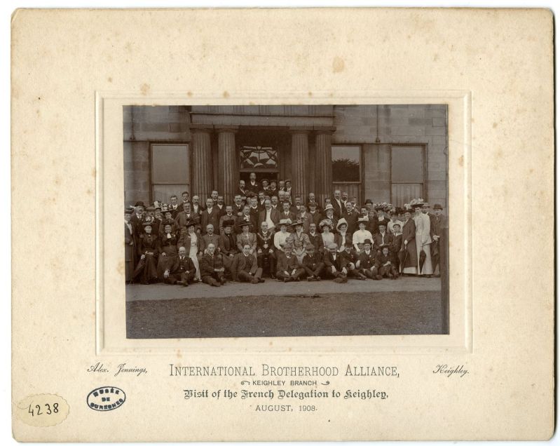 Groupe de l'entente cordiale, en visite à Keighley en 1908