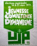 Affiche électorale “Jeunesse compétence dynamisme”