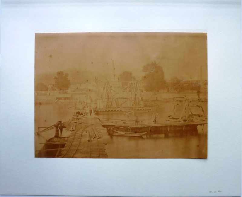 Reconstruction du Pont de Suresnes en 1873 ; © Lucille PENNEL