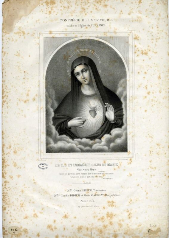 Le Très Saint et Immaculé Coeur de Marie (Confrérie de la Sainte Vierge de Suresnes)