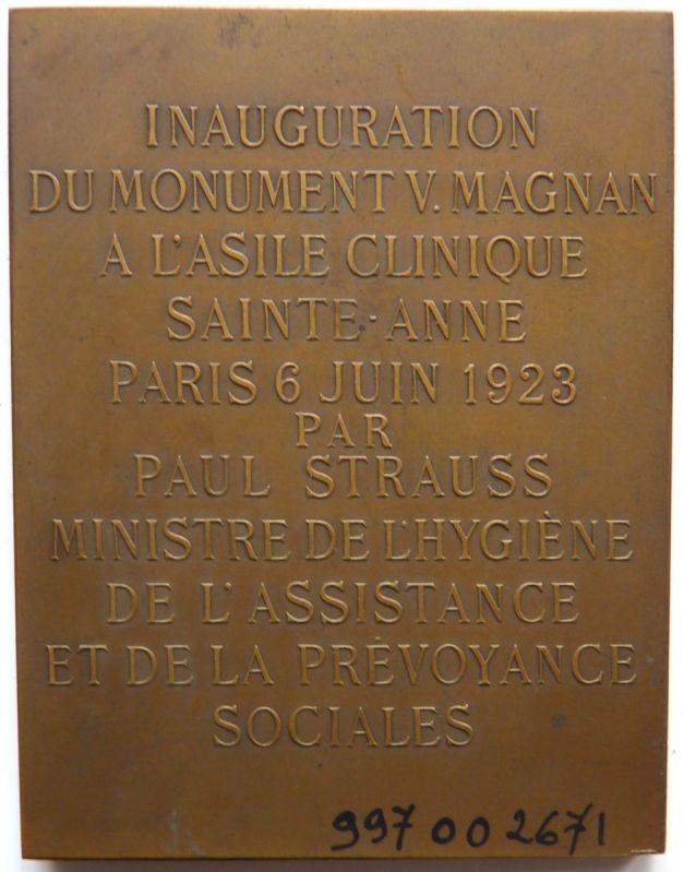 Inauguration du monument V. Magnan à l'asile clinique Sainte-Anne - Paris 6 juin 1923 ; © Lucille PENNEL
