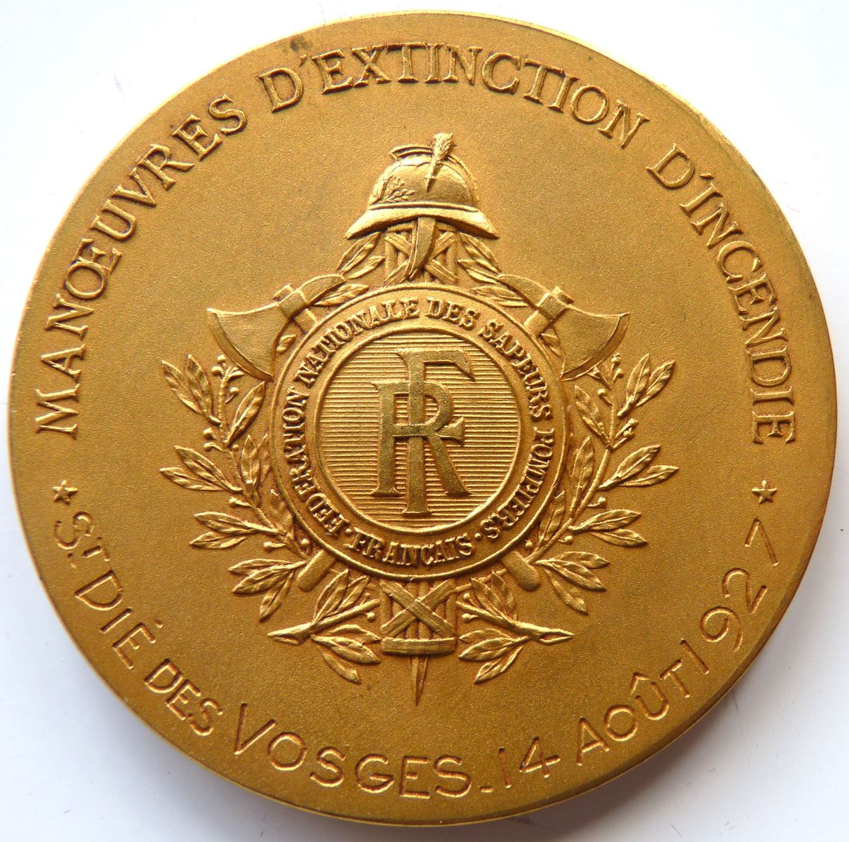 Manoeuvres d'extinction d'incendie - Saint Dié des Vosges - 14 août 1927