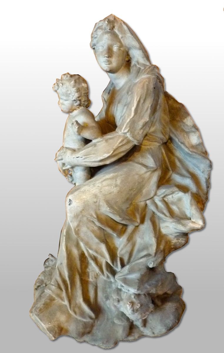 Vierge à l'enfant avec anges