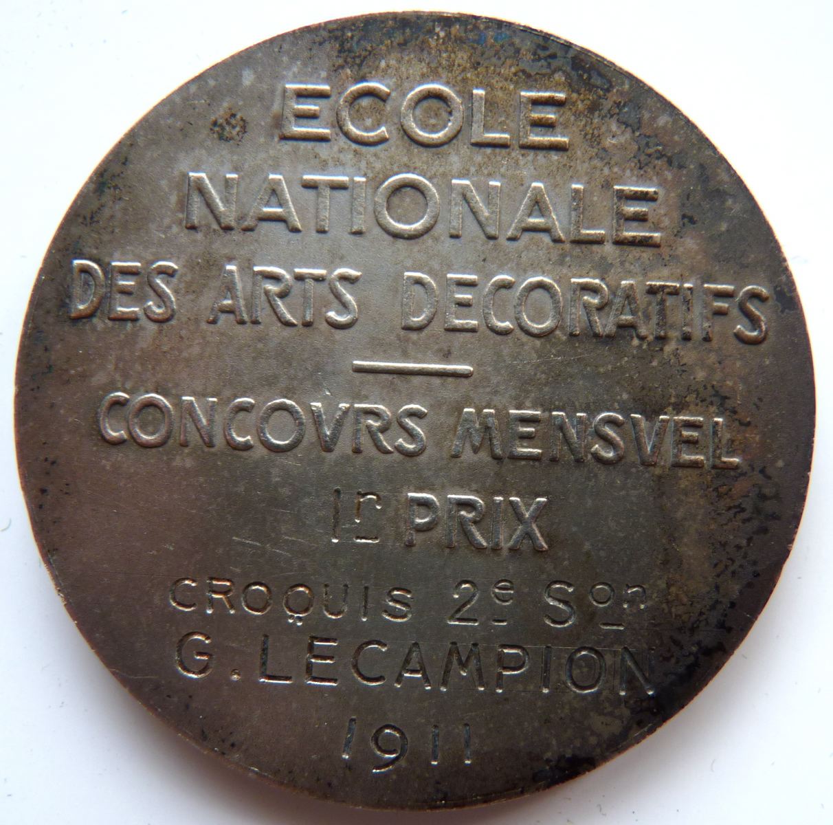 Ecole Nationale des Arts décoratifs - Concours Mensuel 1er prix - Croquis - G. Le campion 1911