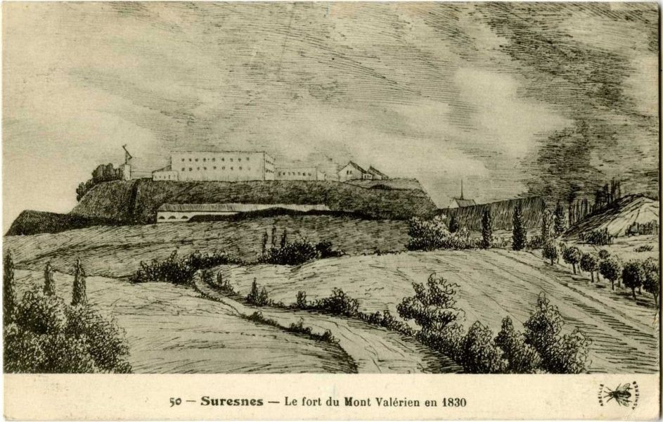 SURESNES - Le fort du Mont Valérien en 1830