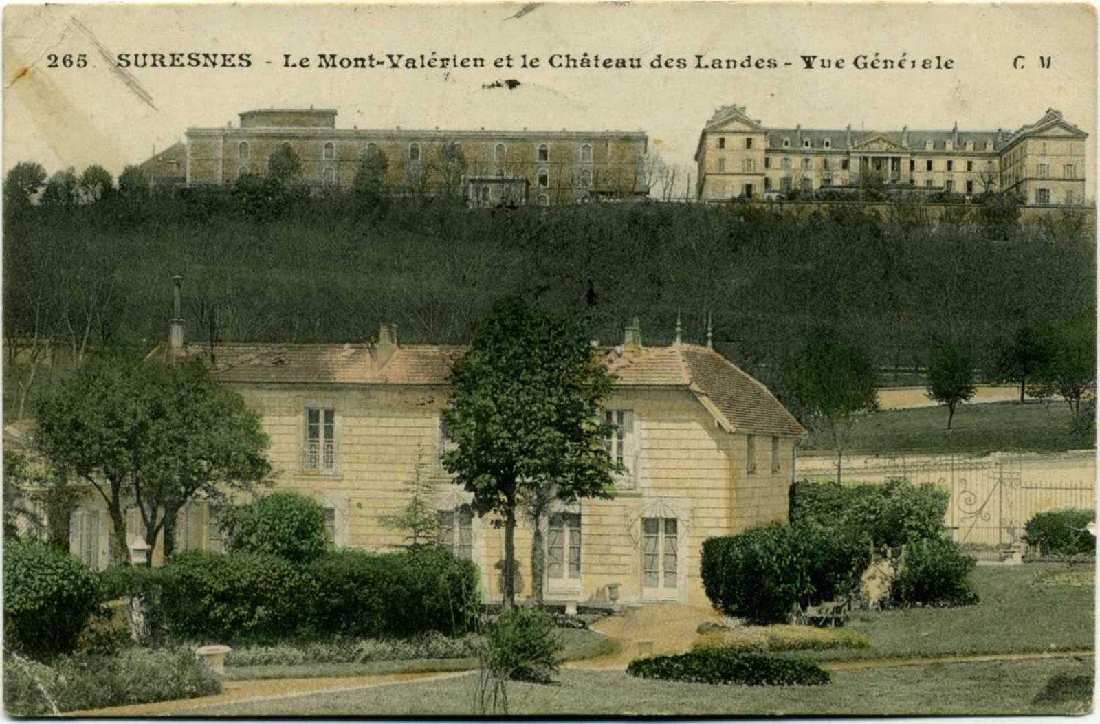 SURESNES - Le Mont Valérien et le Château des Landes - Vue Générale