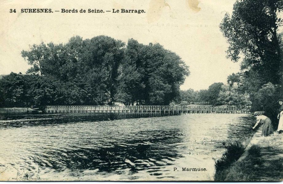SURESNES - Bords de Seine - Le Barrage
