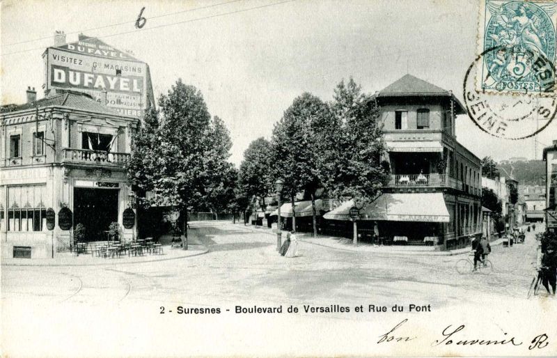 Suresnes - Boulevard de Versailles et Rue du Pont