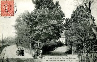 Suresnes - Rue du Calvaire et Fontaine du Tertre