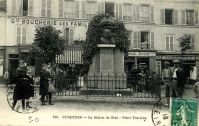 Suresnes - La statue de Zola - Place Trarieux