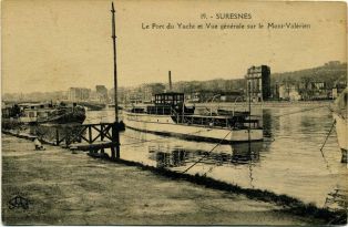 Suresnes - Le Port du Yacht et Vue Générale sur le Mont Valérien