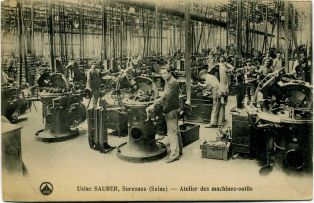 Usines Saurer, Suresnes (Seine) - Atelier des machines-outils