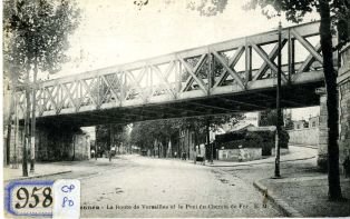 La route de Versailles et le Pont du Chemin de fer