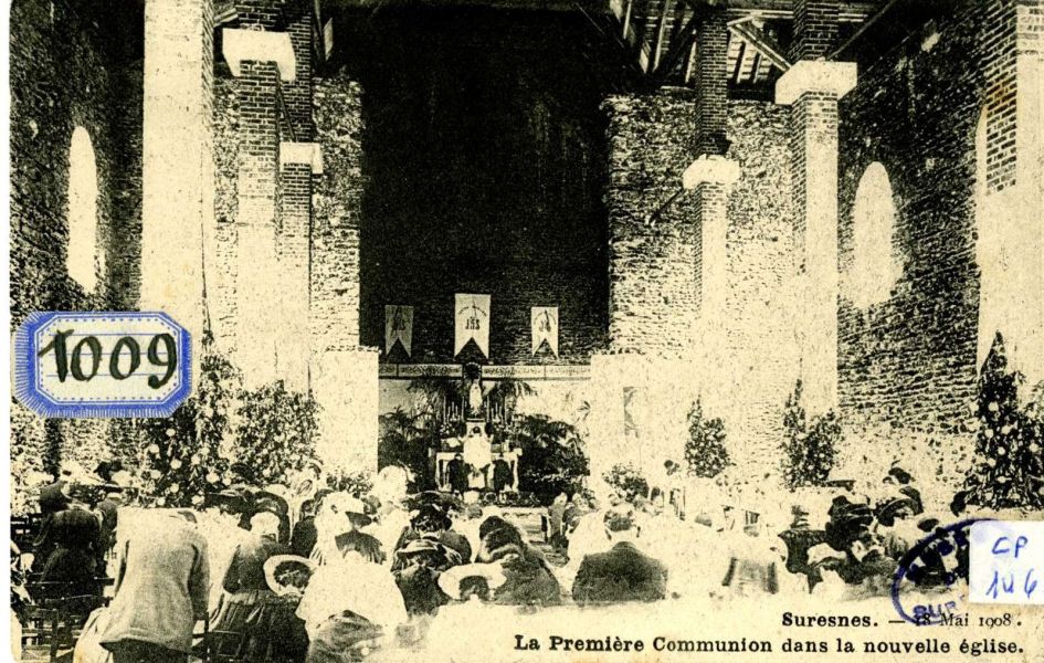 Suresnes, La première communion dans la nouvelle église. 18 mai 1908