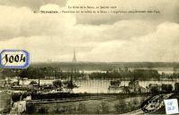 La crue de la Seine, 30 janvier 1910. Panorama sur la val...