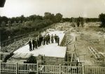 Vue de la cité-jardins en construction - Résidence de per...