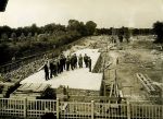 Vue de la cité-jardins en construction - Résidence de per...