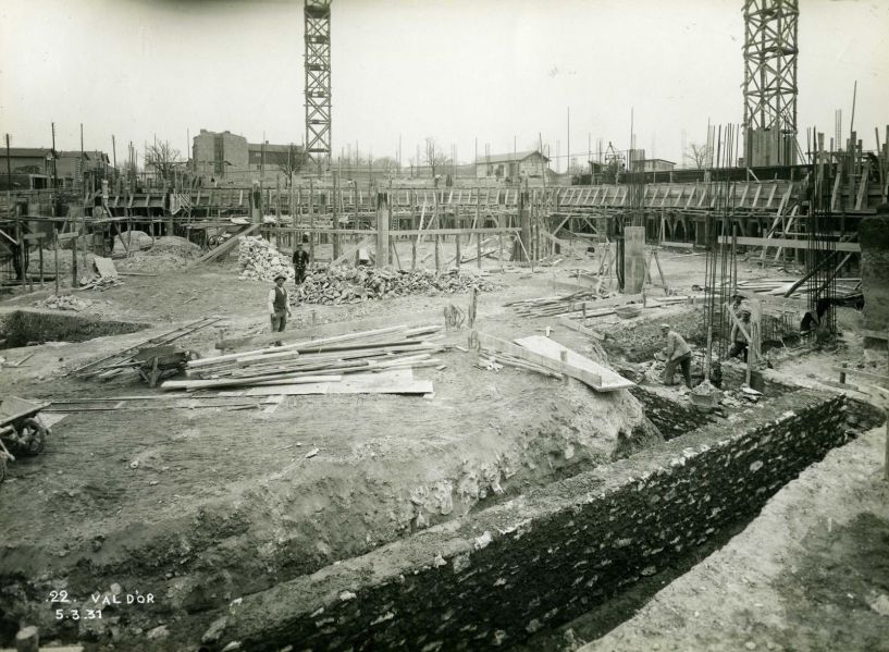 Vue de la Cité-jardins en construction (1931)