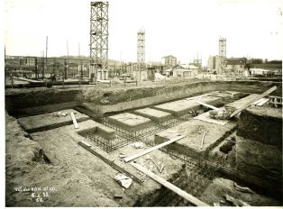 Vue de la Cité-jardins en construction (1932)