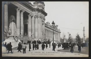 Paris - Salon de l'Automobile (1906) - Entrée du Grand Palais (le jour)