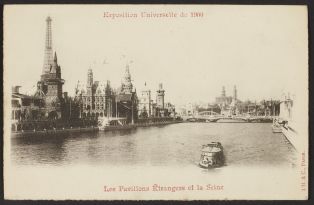 Les pavillons étrangers et la Seine