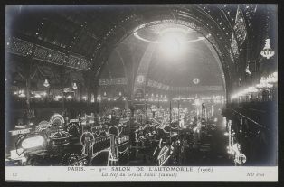 Paris - 9éme Salon de l'Automobile (1906) - La Nef du Grand Palais (la nuit)