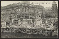 Paris - Les travaux du Métro - Pont au Change - 1906