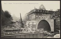 Paris - Travaux du Métro - Caisson du Marché au fleurs