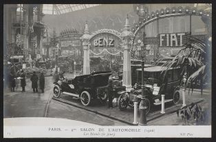 Paris - 9éme salon de l'automobile (1906) - Les stands (le jour)