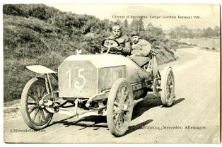 Circuit d’auvergne, Coupe Gordon Bennett 1905 - Werner (Mercédés) - Allemagne