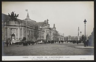 Paris - 9éme salon de l'automobile (1906) - Le Grand Palais et l'avenue Nicolas II