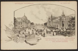 L'avenue Nicolas II et la perspective des Invalides, les noveaux palais des Champs-Elysées
