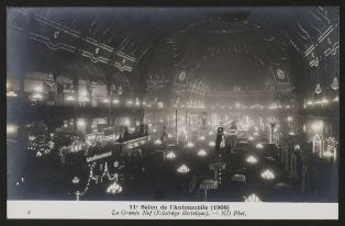 11è Saloçn de l'Automobile (1908) - La grande nef (éclairage électrique)