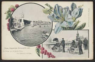 La Seine vue du pont d'Iéna - es fauteuils roulants